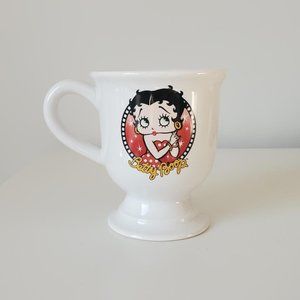 Vintage Betty Boop Mug Drinking Glass Figurine Pudgy Felix Cartoon Goblet